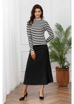 Black and White Striped Shirt