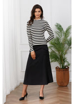 Black and White Striped Shirt