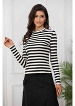 Black and White Striped Shirt