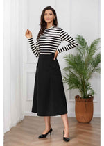 Black and White Striped Shirt