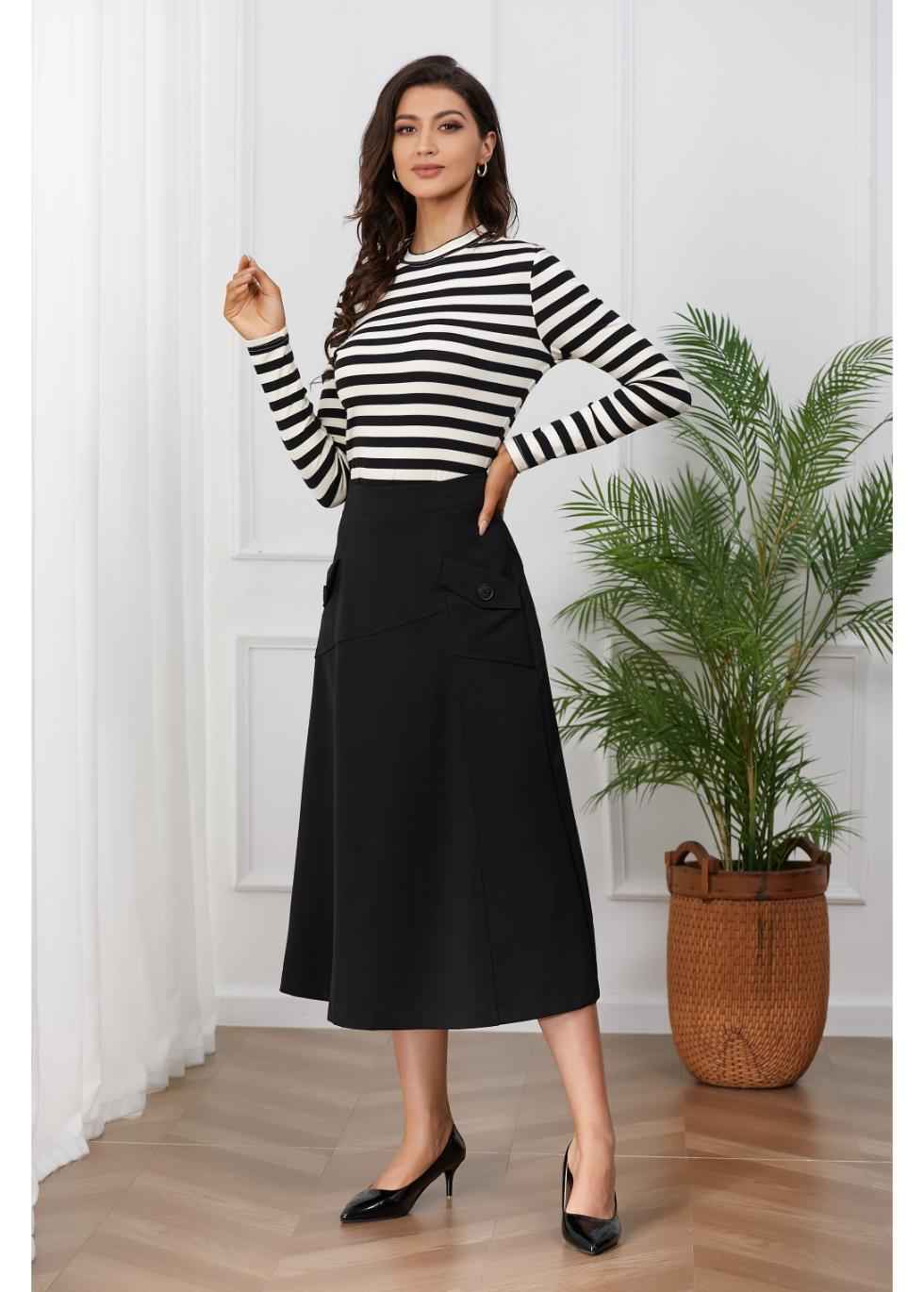 Black and White Striped Shirt