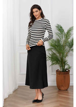 Black and White Striped Shirt