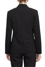 T Tahari Notched Collar Long Sleeve One Button Rayon Blazer - Glamourous Grace