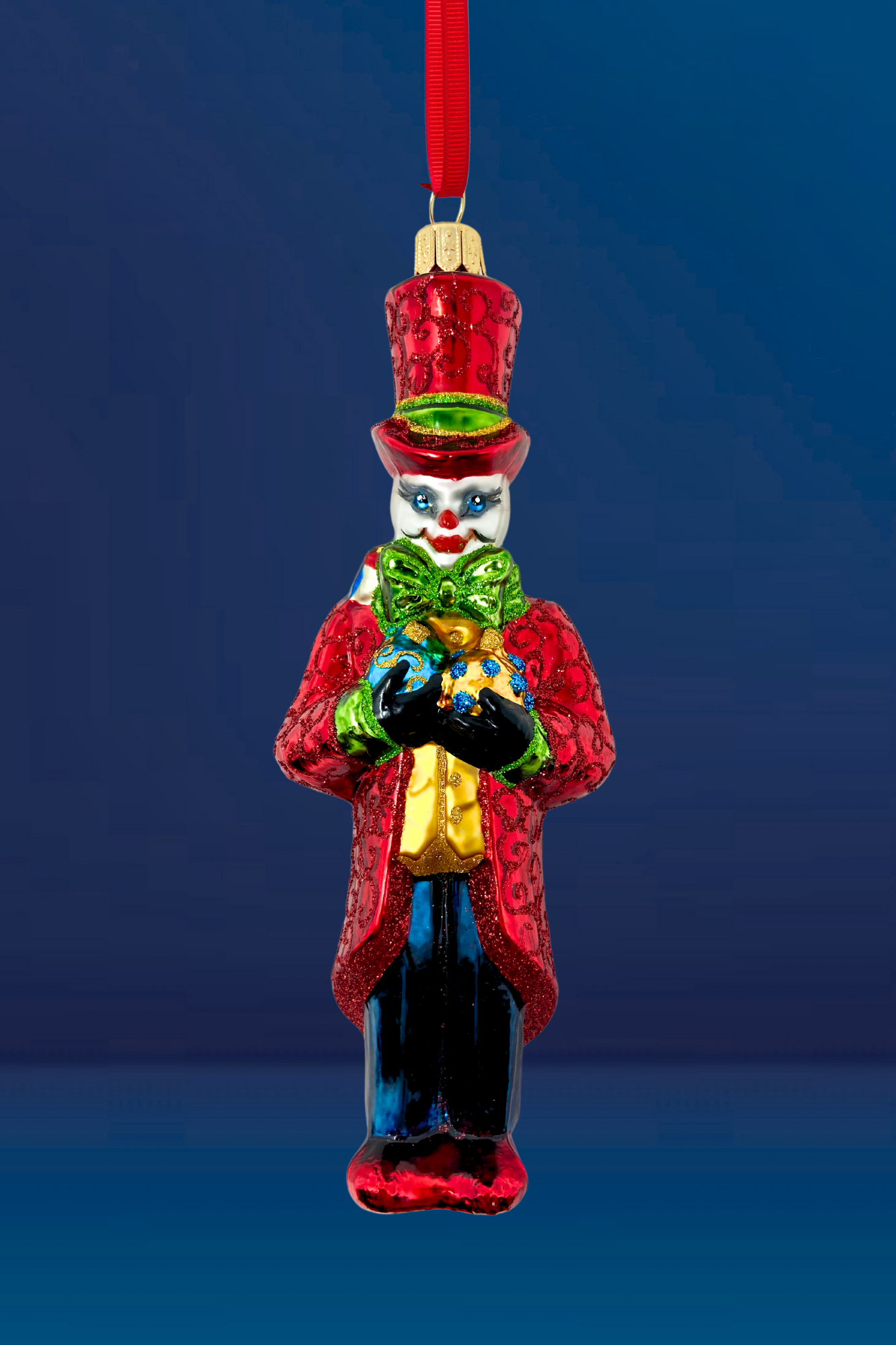 The Naughty List Snowman Glass Ornament