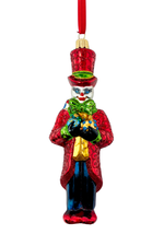 The Naughty List Snowman Glass Ornament