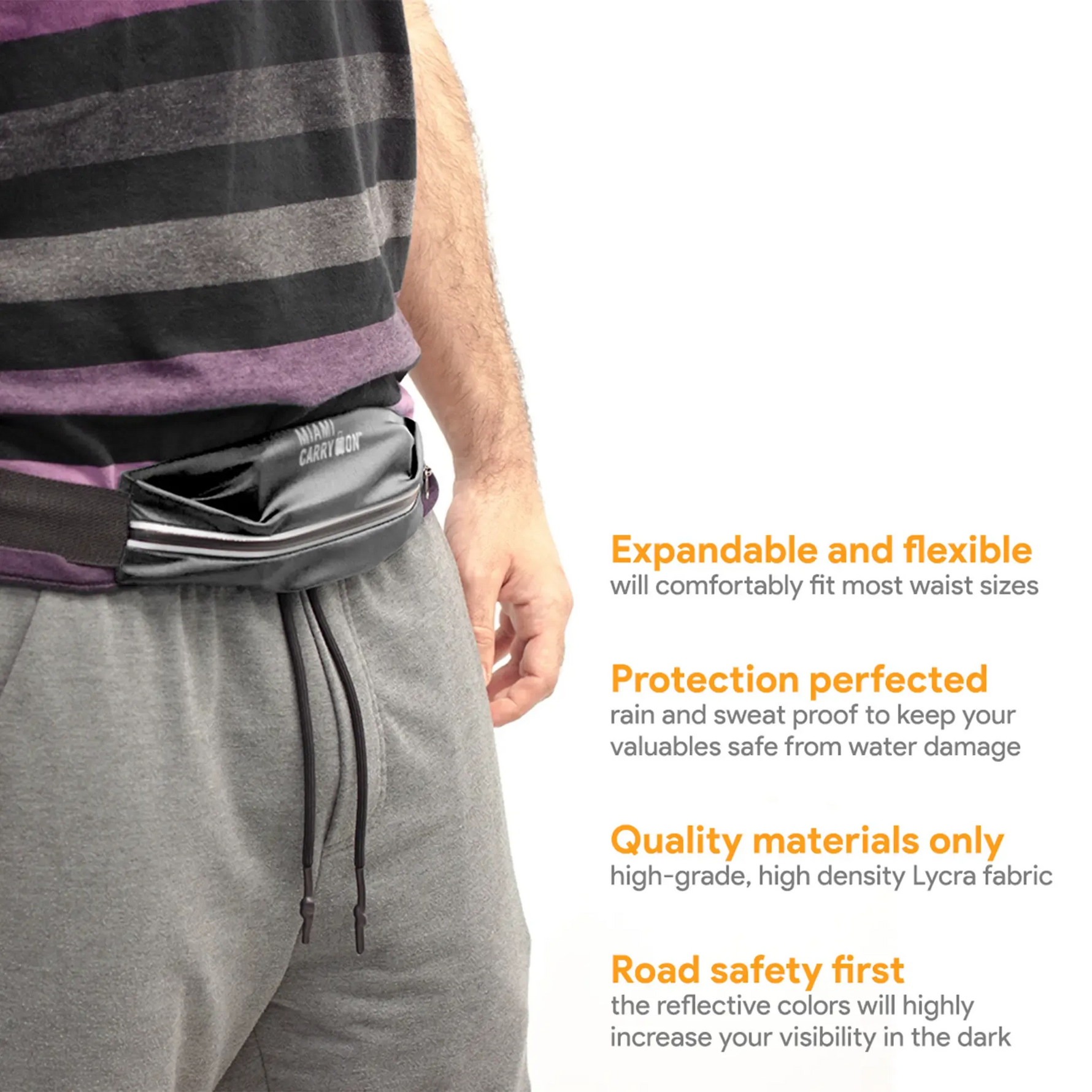 Water-Resistant Workout Belt Bag - By Baano