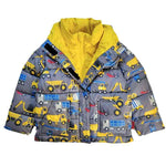 Car Seat Coat | The Road Coat Vegan - Construction Print