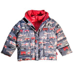 Car Seat Coat | The Road Coat Vegan - Rescue Print