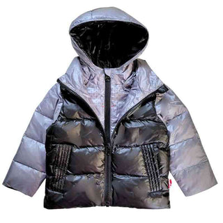 Car Seat Coat | The Road Coat Down - Platinum/Black