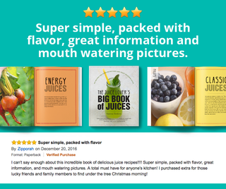 The Juice Lover's Big Book of Juices Paperback Book (Signed copy)