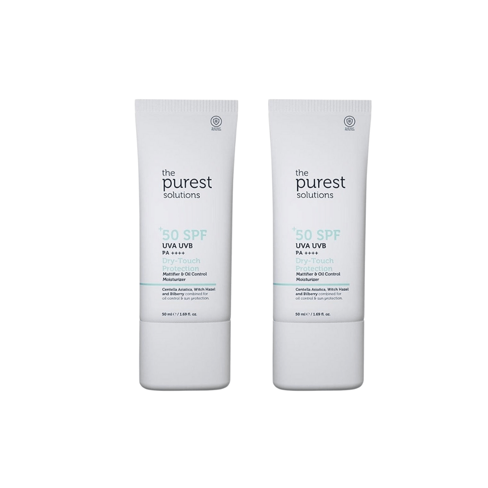 The Purest Solutions Matte Finish Sunscreen for Oily Skin 50 spf 50ml 2 Pack - By Baano