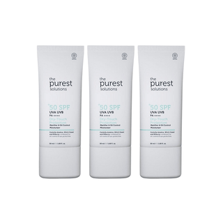 The Purest Solutions Matte Finish Sunscreen for Oily Skin 50 spf 50ml 3 Pack