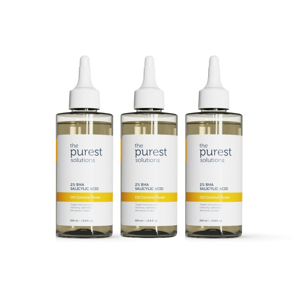 The Purest Solutions Oil Control Toner BHA Salicylic Acid 200 ml 3 Pack Chivela
