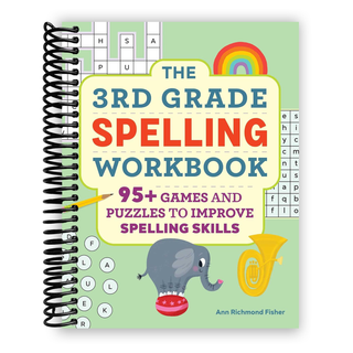 The 3rd Grade Spelling Workbook: 95+ Games and Puzzles to Improve Spelling Skills (Spiral Bound) - By Baano