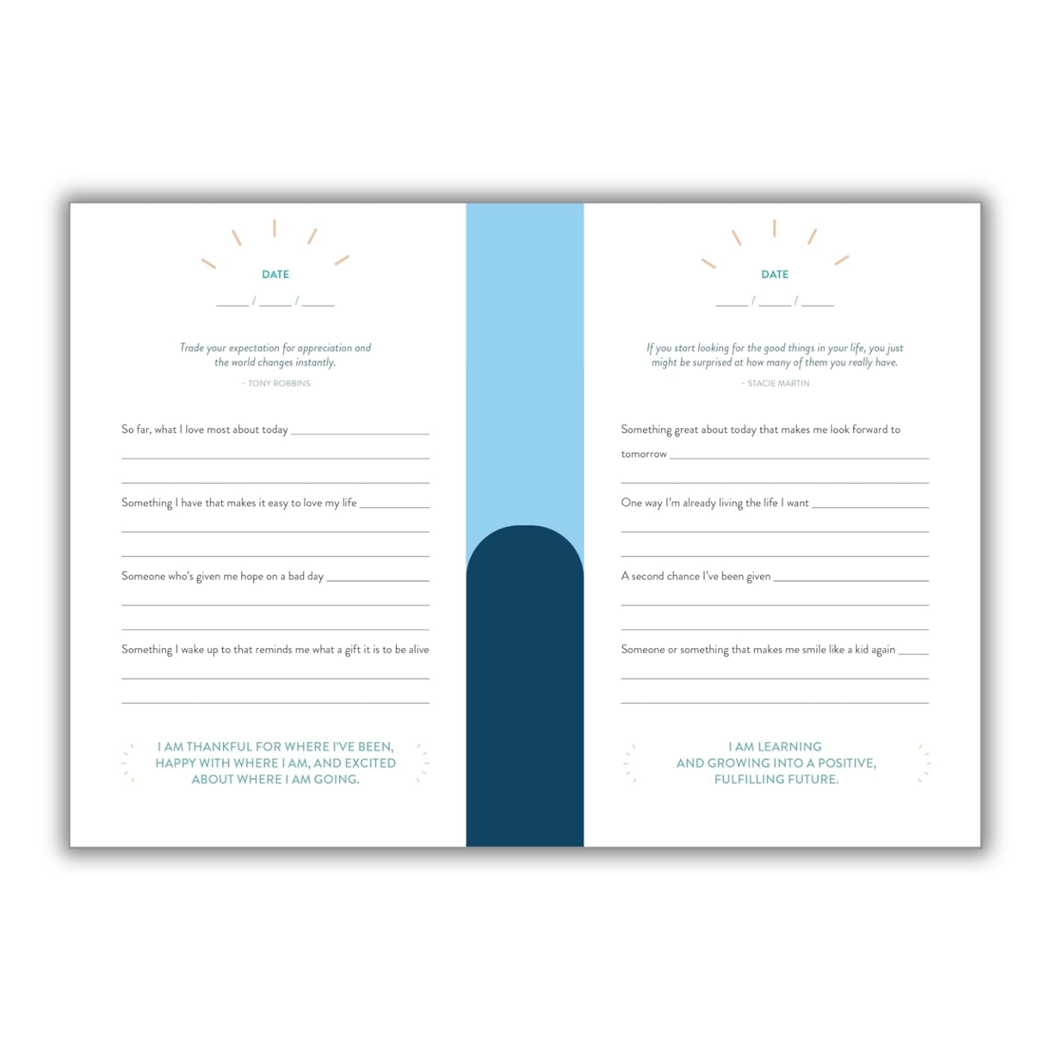 The 5-Minute Gratitude Journal: Give Thanks, Practice Positivity, Find Joy (Spiral Bound) Lay it Flat Publishing Group