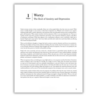 The Anxiety, Worry & Depression Workbook: 65 Exercises, Worksheets & Tips to Improve Mood and Feel Better (Spiral Bound) - By Baano