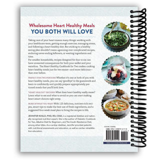 The Heart Healthy Cookbook for Two: 125 Perfectly Portioned Low Sodium, Low Fat Recipes (Spiral Bound) - By Baano