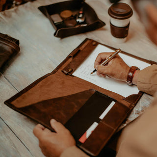 Benjamin Leather Padfolio - By Baano