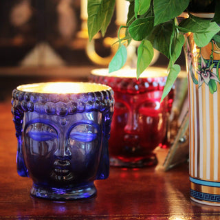 Caesonia | 24K Gold Sapphire Blue Glass Buddha Royale