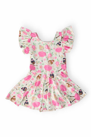 Tiny Dancer S/S Twirl Leotard - By Baano