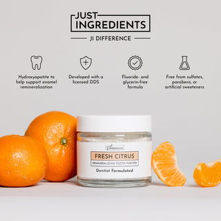 Fresh Citrus Remineralizing Tooth Powder - By Baano