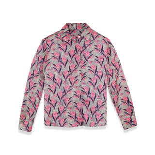 FLORAL SILKY BLOUSE