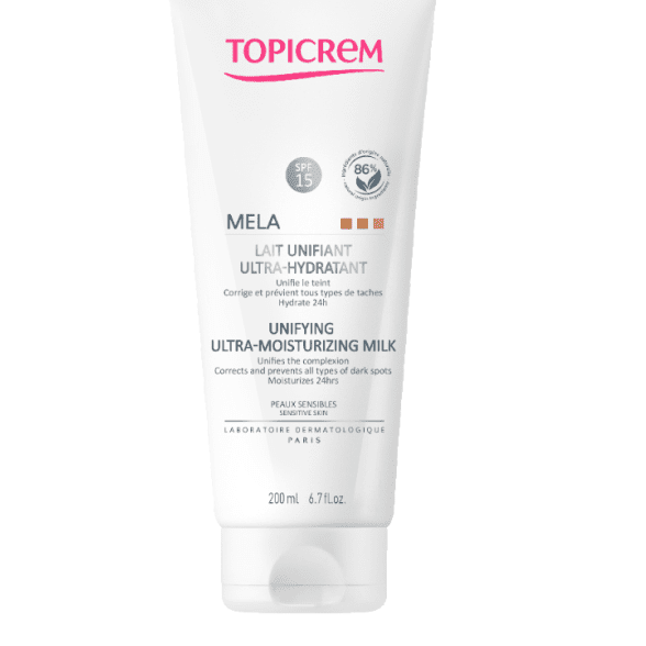 Topicrem Mela Unifying Spf15 Ultra Moisturizing Milk 200 ml - By Baano