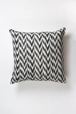Toto Black + White Ikat Pillow