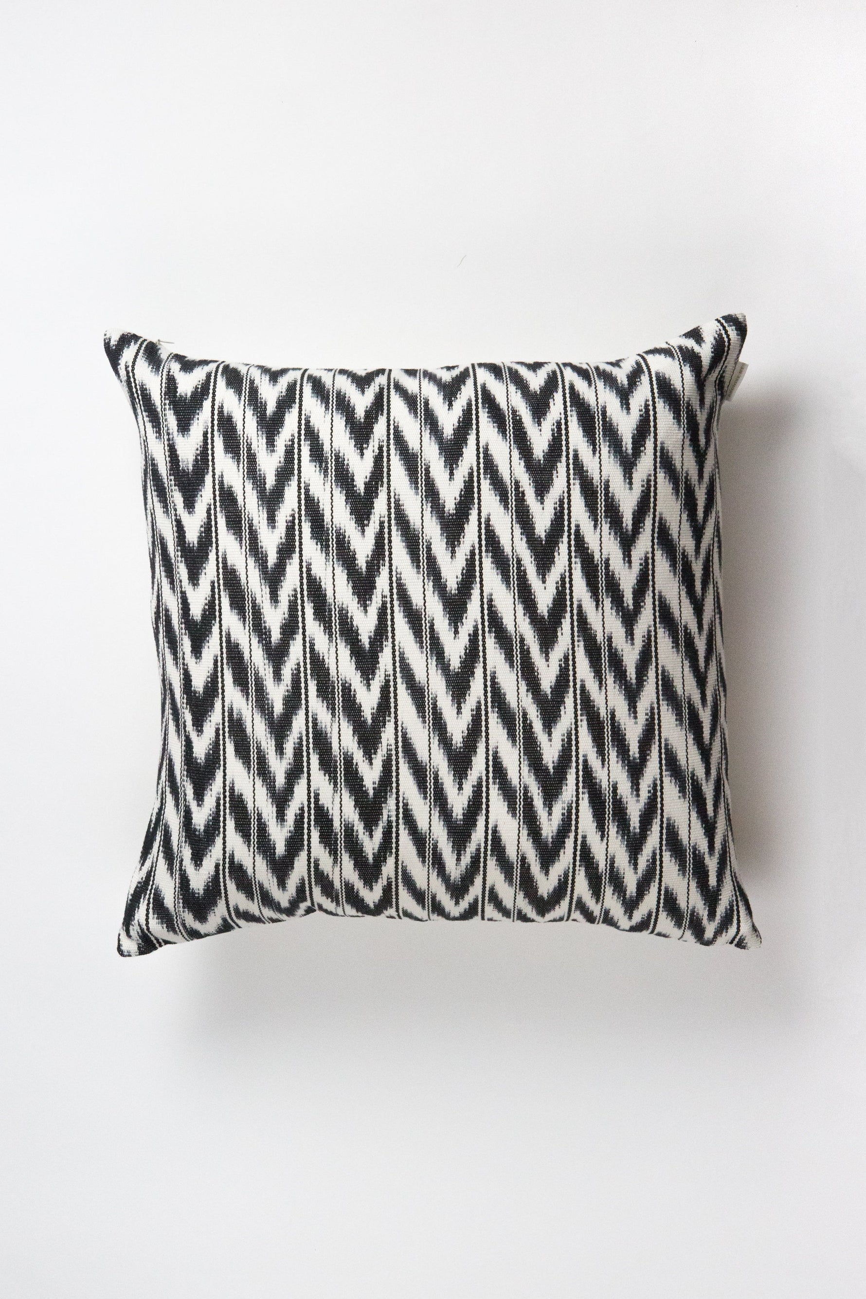 Toto Black + White Ikat Pillow
