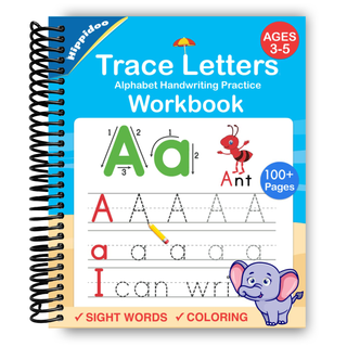 Trace Letters: Alphabet Handwriting Practice Workbook for Kids (Spiral Bound) - By Baano