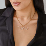 Radiance Script Name Necklace