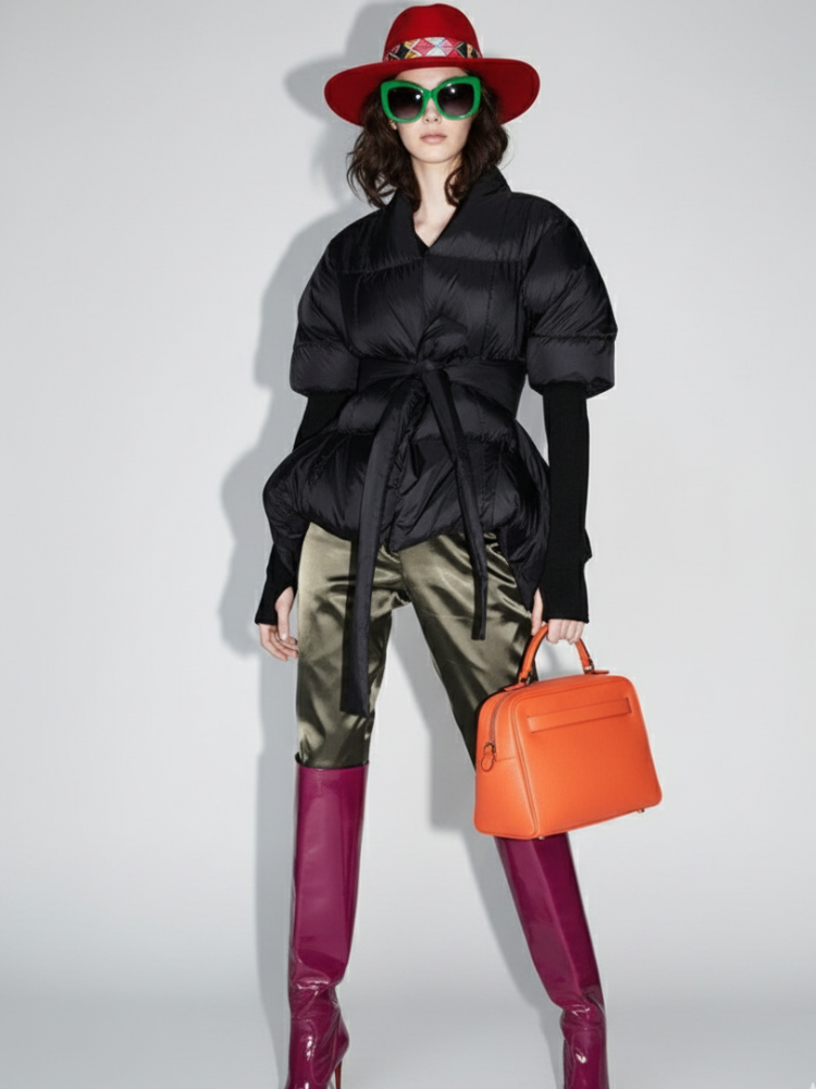 Tribeca Pleated Puffer Jacket BYMANYC ® New York