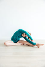 Turbo Teal Active Shorty Shorts