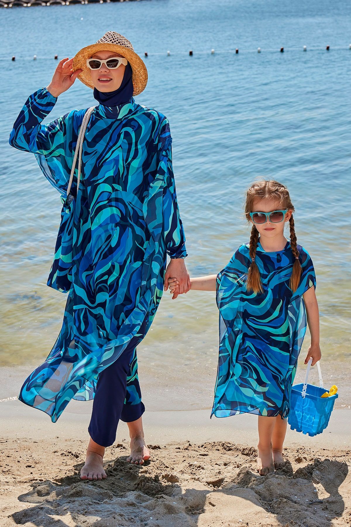 Turquoise Beach Bag C2334 Marina Modest