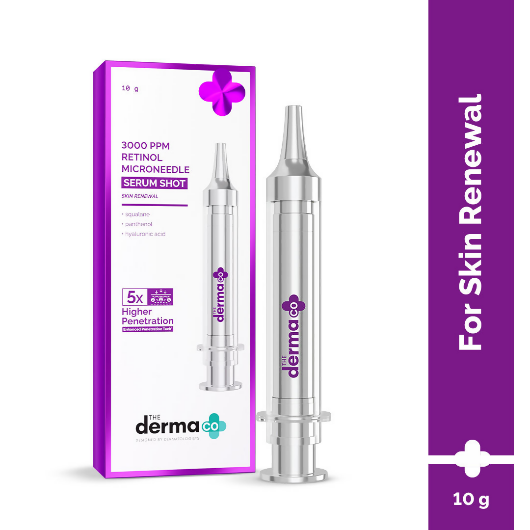 The Derma Co 3000 PPM Retinol Microneedle Serum Shot