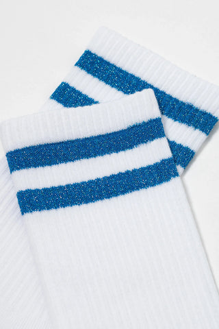 Conte Cotton Long Socks Active 157 - Lurex Stripes - By Baano
