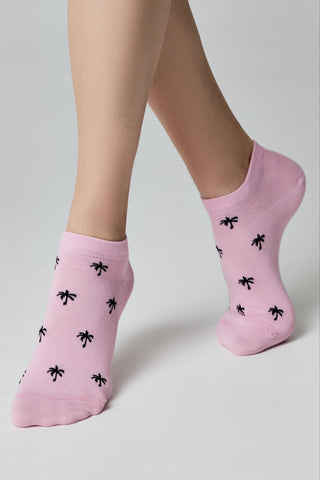 Cotton Ankle Socks Conte Active - 589 Palm Trees - By Baano