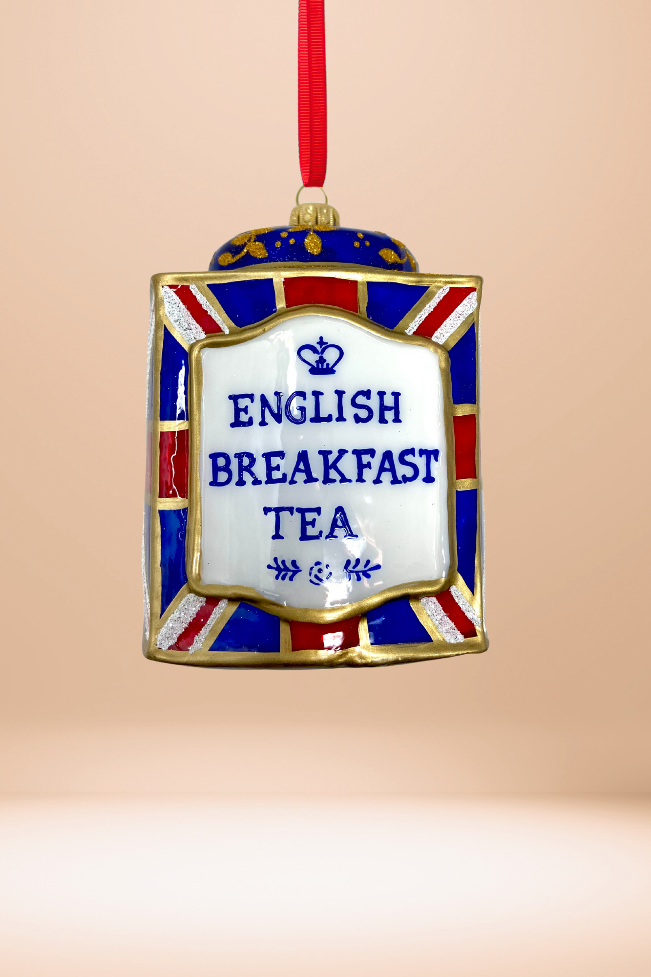 Union Jack Tin Glass Ornament