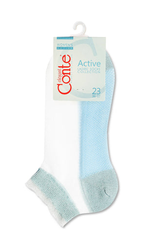Ankle Socks Conte Active - 229 Transparent with Lurex - By Baano