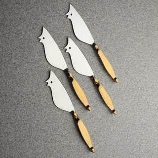 TWISTED URBAN RATONCITO CHEESE SPREADER/KNIFE 4 PC. SET