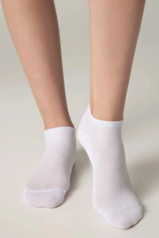Cotton Ankle Socks Conte Active - Mesh Pattern 484 - By Baano