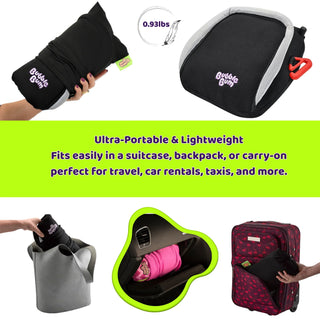 BubbleBum Inflatable Car Booster Seat - Travel Booster Seat - Black Style ✔️ - By Baano