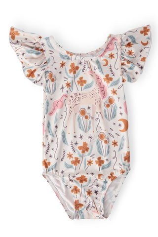 Unicorn Soiree S/S Flutter Sleeve Leotard - By Baano