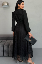 White Women Temple Dress - Long Maxi Dress - By Baano