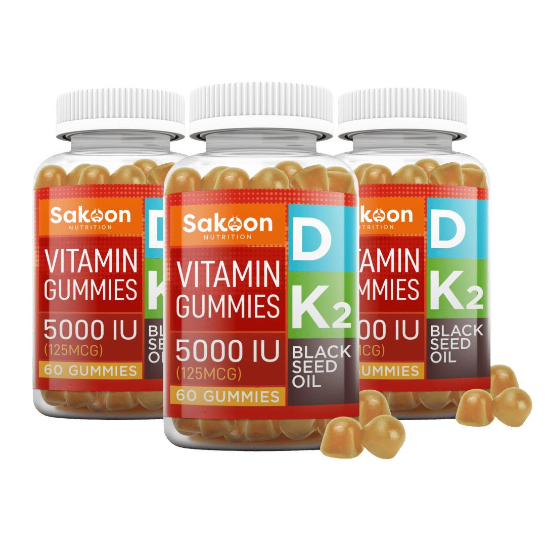 5000 IU Vitamin D3 With Vitamin K2 & Black Seed Oil - By Baano