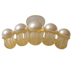 Rounded Pearl Claw Hair Clip