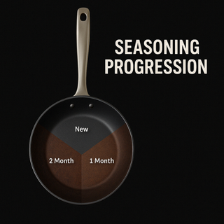 Black Angus Carbon Steel Frying Pan - By Baano