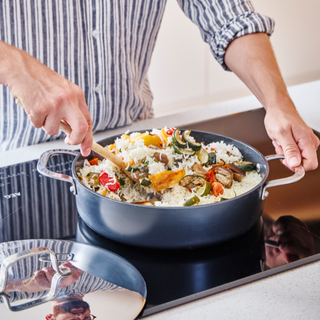 Maestro 3.5 Qt. Nonstick Sauté Pan with Lid - By Baano