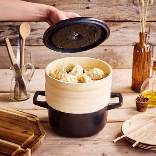 Nori Cast Iron Cocotte with Steamer - By Baano