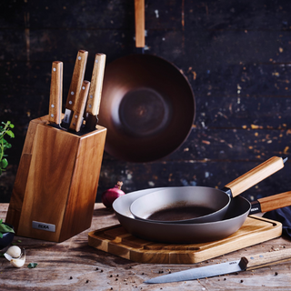 Forest 12" Carbon Steel Wok - By Baano